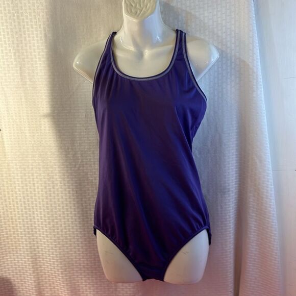 Lands end crisscross purple size 14 - Picture 1 of 7